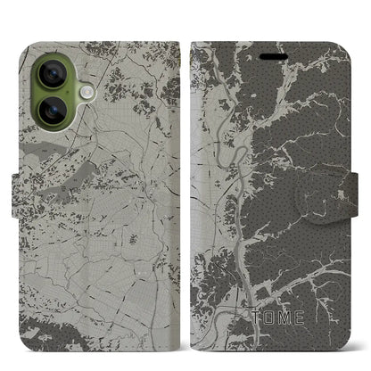 【登米（宮城県）】地図柄iPhoneケース（手帳タイプ）