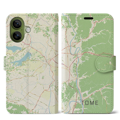 【登米（宮城県）】地図柄iPhoneケース（手帳タイプ）