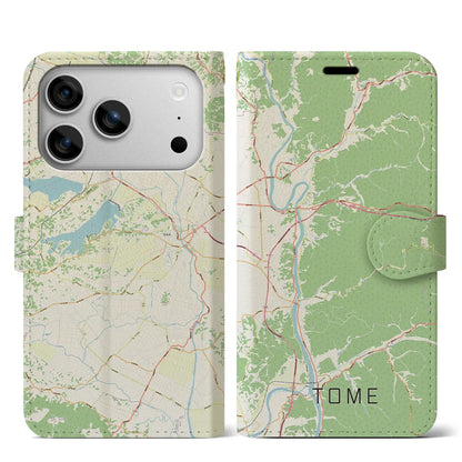 【登米（宮城県）】地図柄iPhoneケース（手帳タイプ）