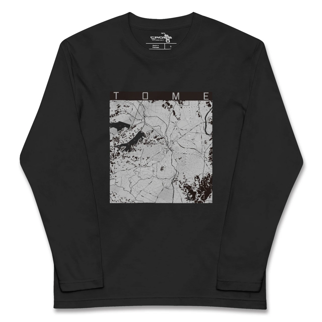 【登米(宮城県)】地図柄ロングスリーブTシャツ