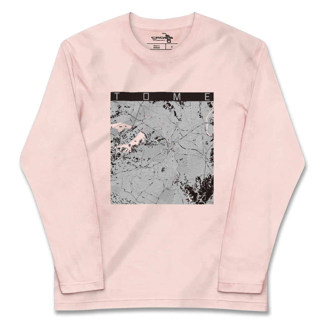 【登米（宮城県）】地図柄ロングスリーブTシャツ
