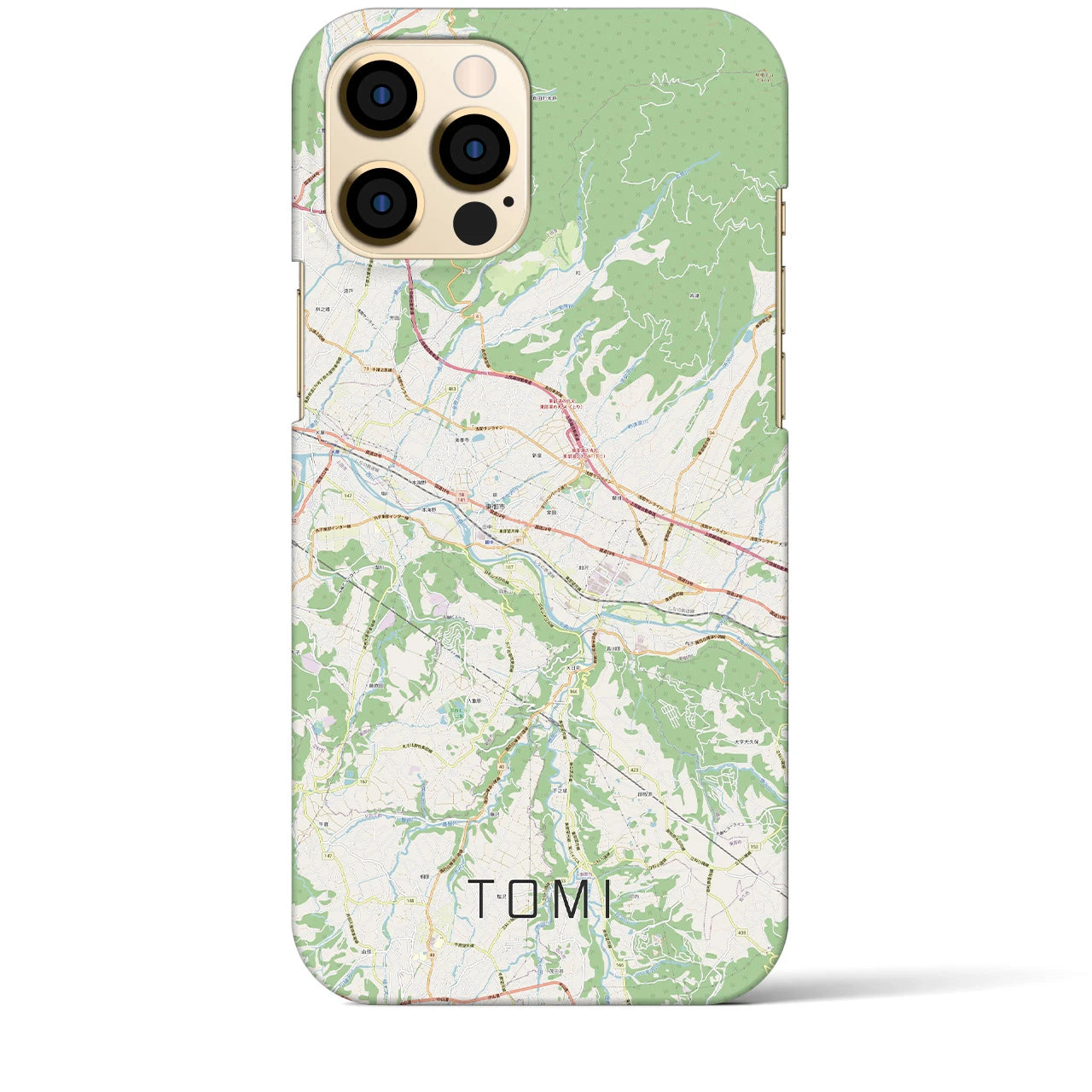 【東御（長野県）】地図柄iPhoneケース（バックカバータイプ）