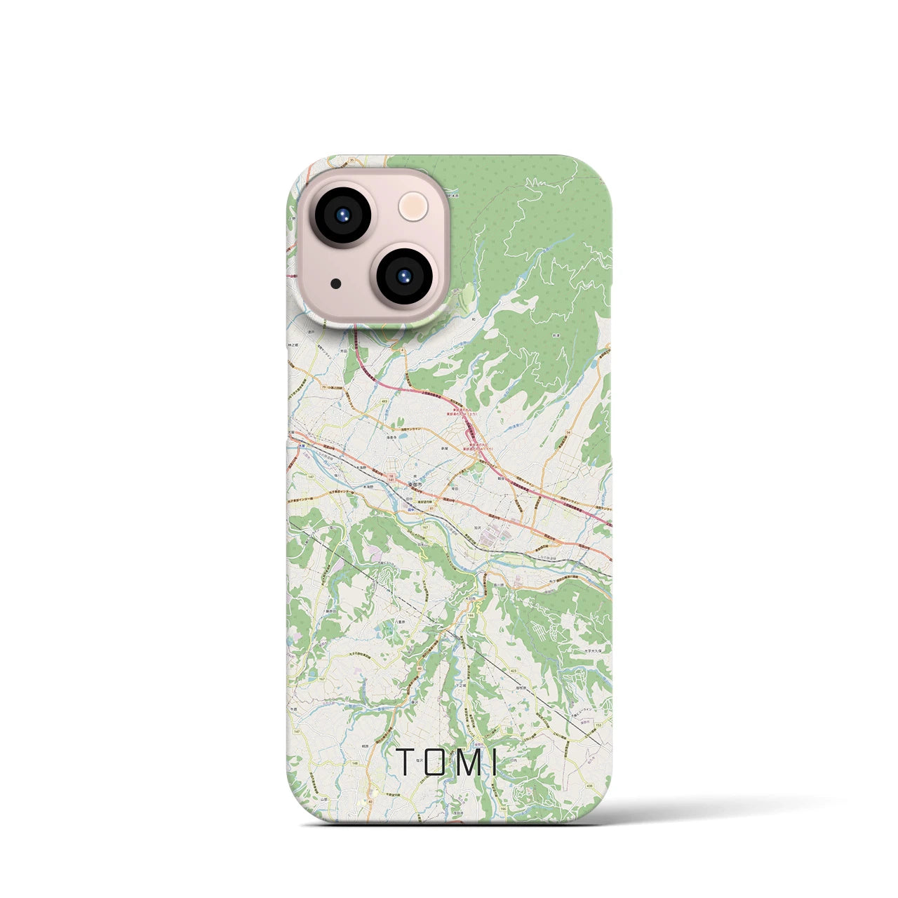 【東御（長野県）】地図柄iPhoneケース（バックカバータイプ）