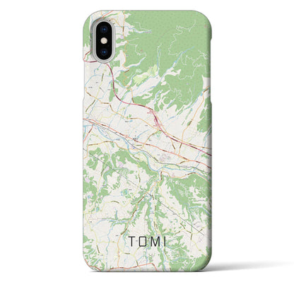 【東御（長野県）】地図柄iPhoneケース（バックカバータイプ）