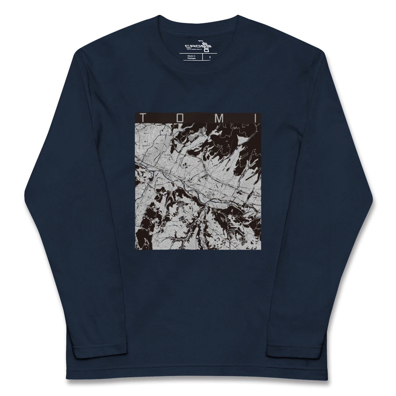 【東御（長野県）】地図柄ロングスリーブTシャツ