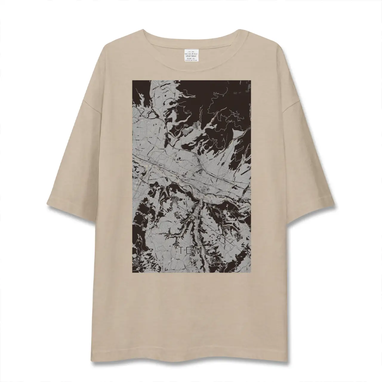 【東御（長野県）】地図柄ビッグシルエットTシャツ