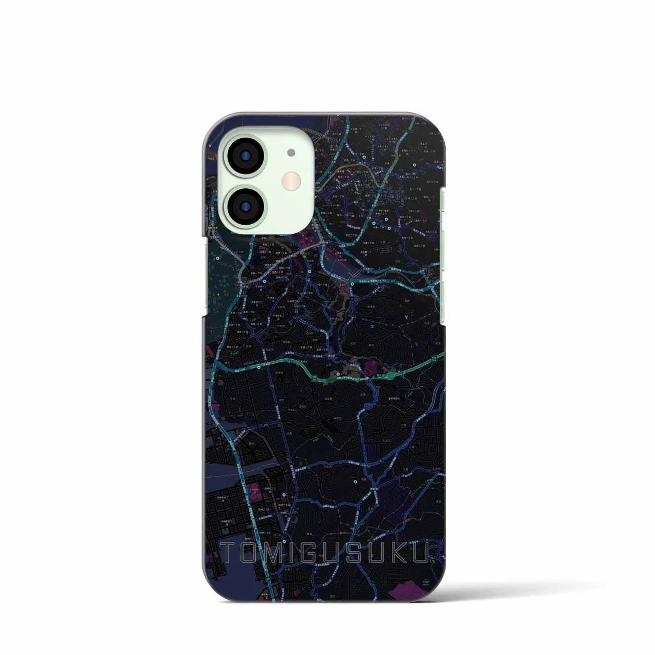 【豊見城（沖縄県）】地図柄iPhoneケース（バックカバータイプ）