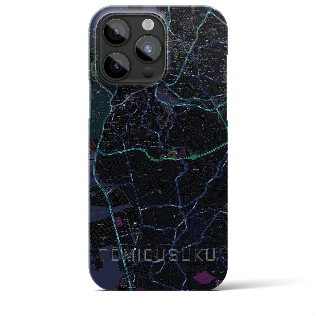 【豊見城（沖縄県）】地図柄iPhoneケース（バックカバータイプ）