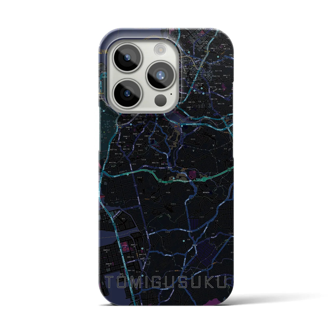 【豊見城（沖縄県）】地図柄iPhoneケース（バックカバータイプ）