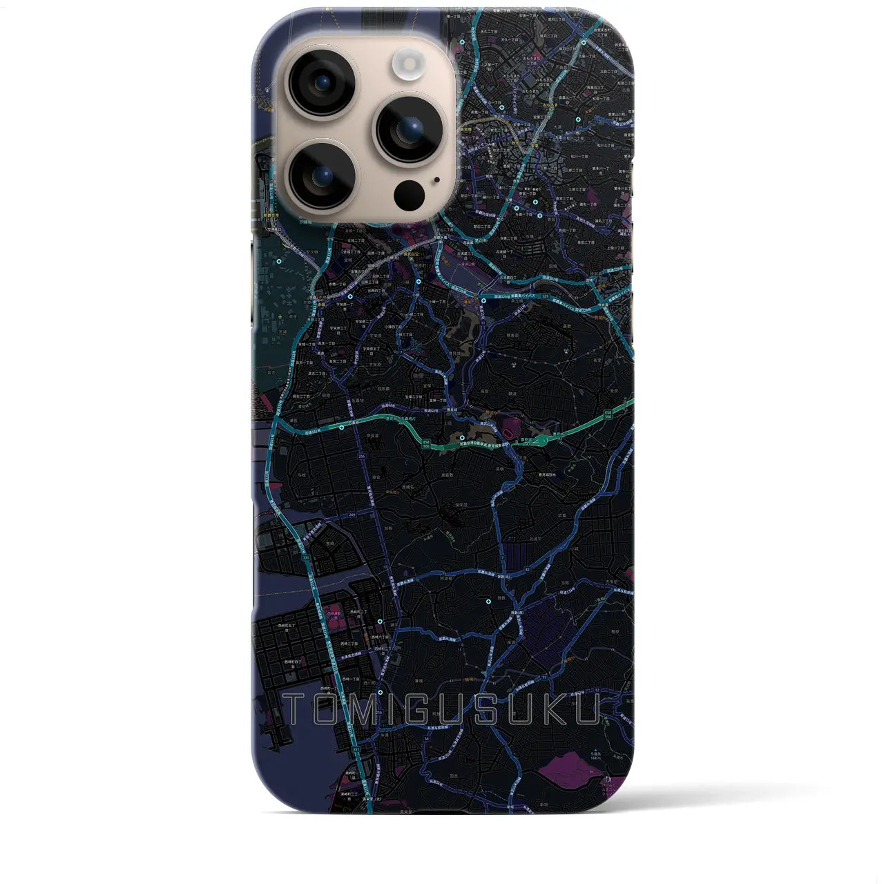 【豊見城（沖縄県）】地図柄iPhoneケース（バックカバータイプ）