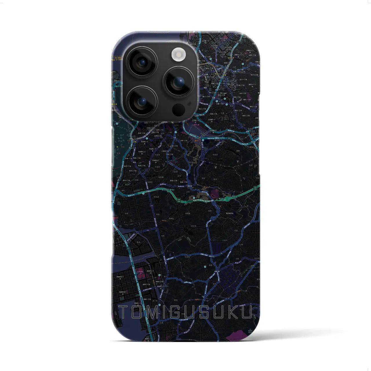 【豊見城（沖縄県）】地図柄iPhoneケース（バックカバータイプ）