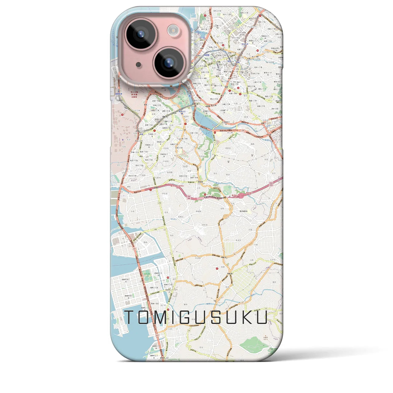 【豊見城（沖縄県）】地図柄iPhoneケース（バックカバータイプ）