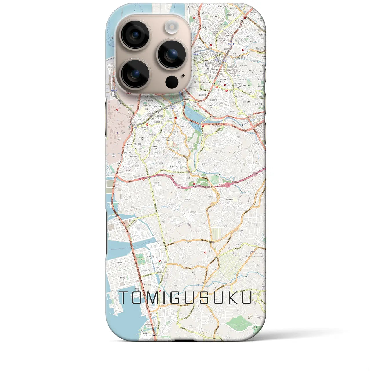 【豊見城（沖縄県）】地図柄iPhoneケース（バックカバータイプ）