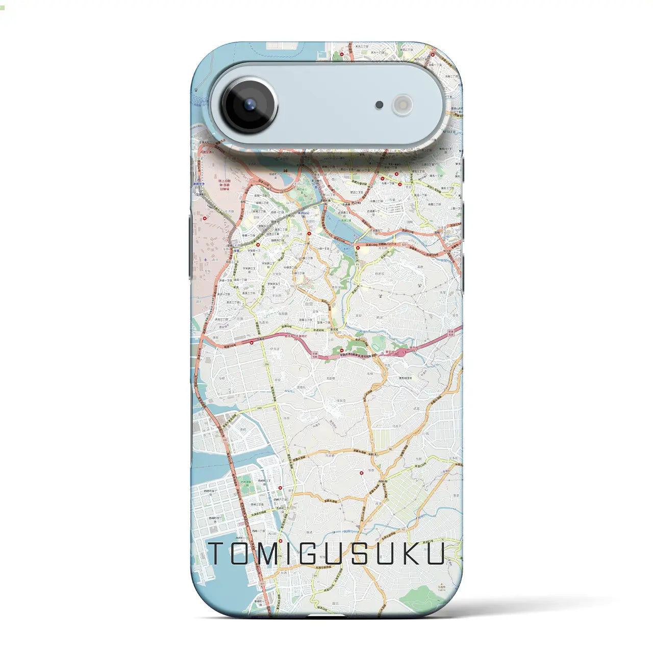 【豊見城（沖縄県）】地図柄iPhoneケース（バックカバータイプ）