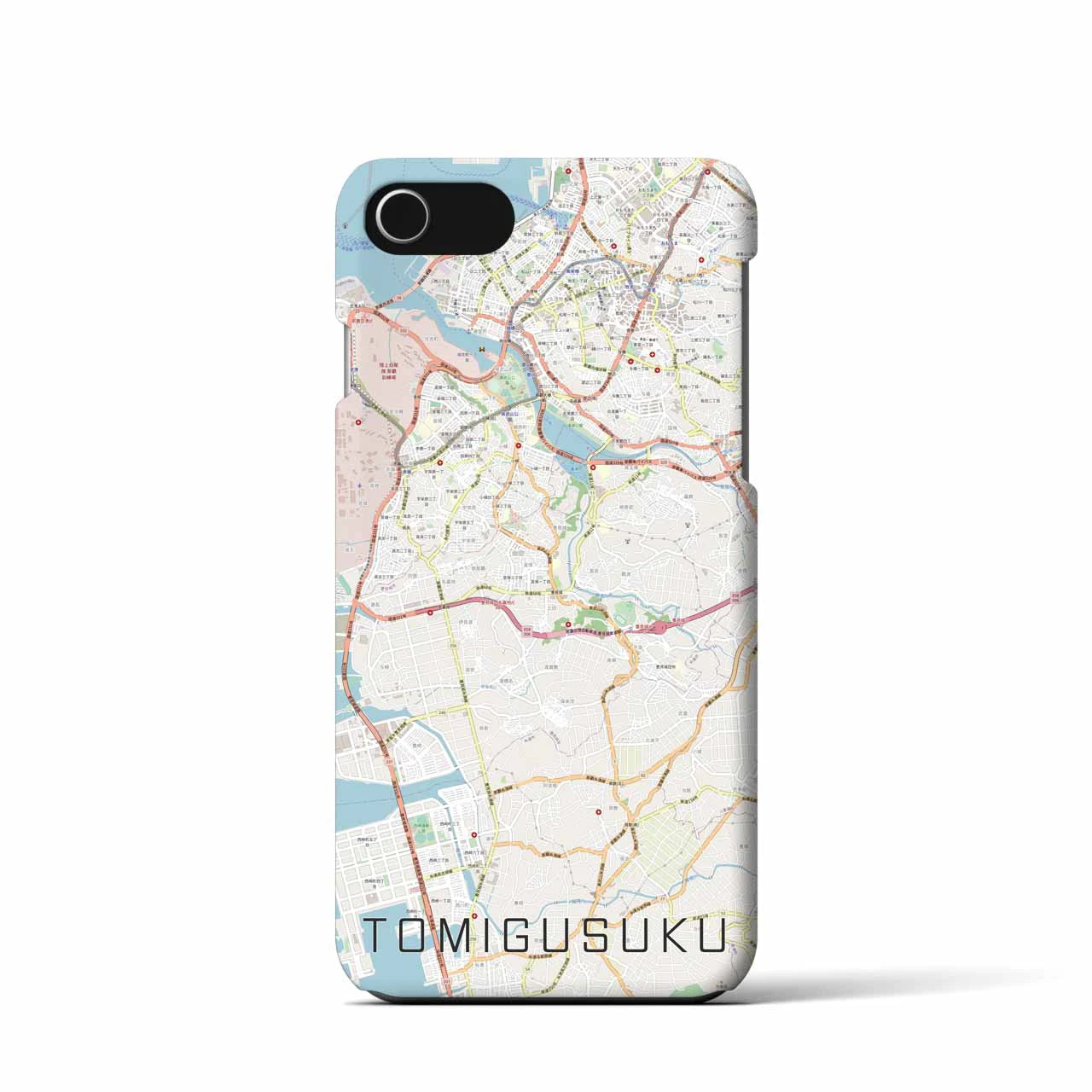 【豊見城（沖縄県）】地図柄iPhoneケース（バックカバータイプ）