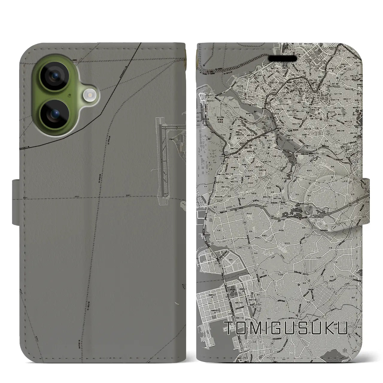 【豊見城（沖縄県）】地図柄iPhoneケース（手帳タイプ）