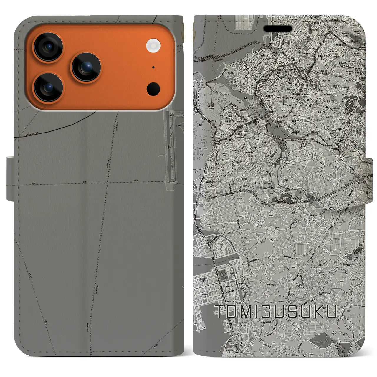 【豊見城（沖縄県）】地図柄iPhoneケース（手帳タイプ）