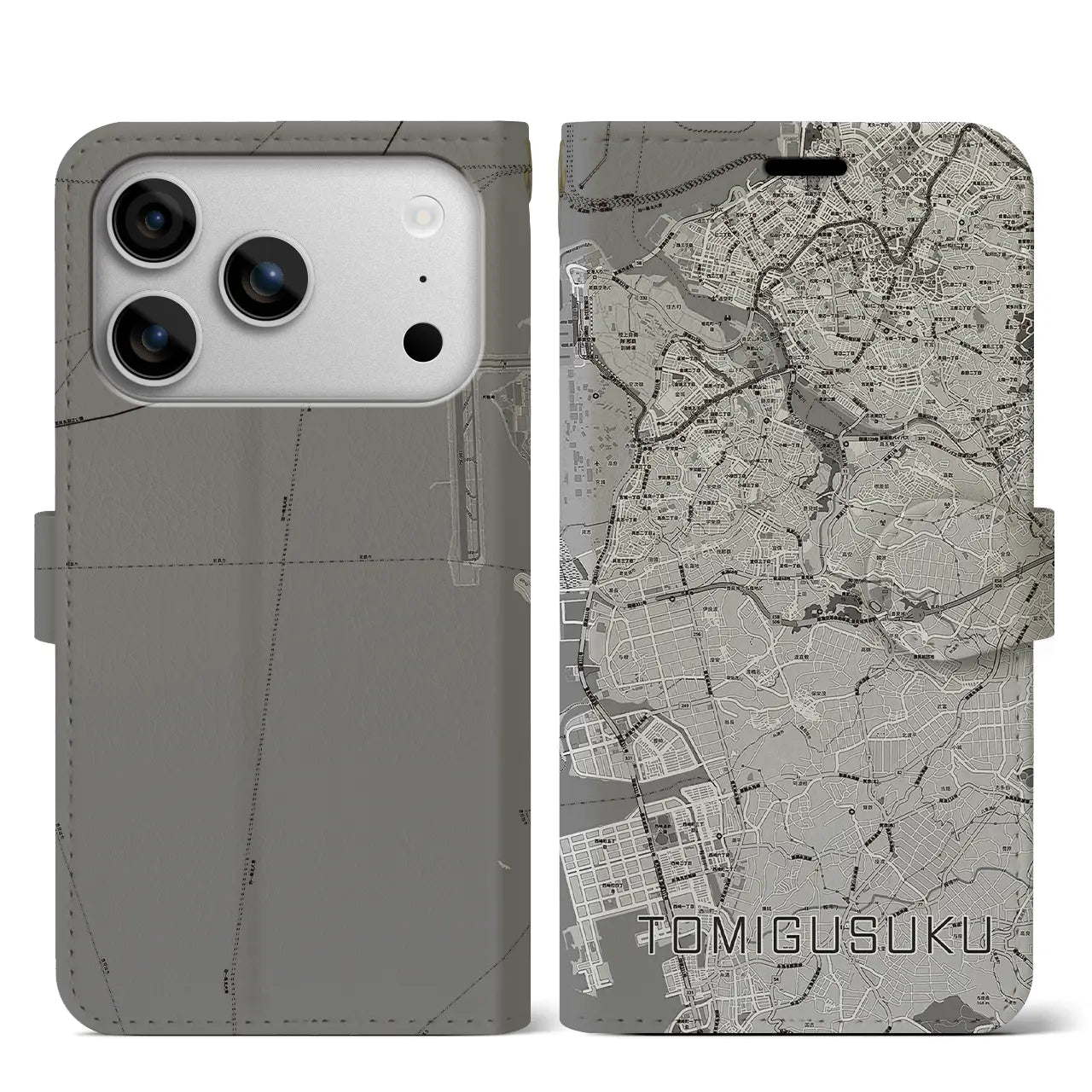 【豊見城（沖縄県）】地図柄iPhoneケース（手帳タイプ）