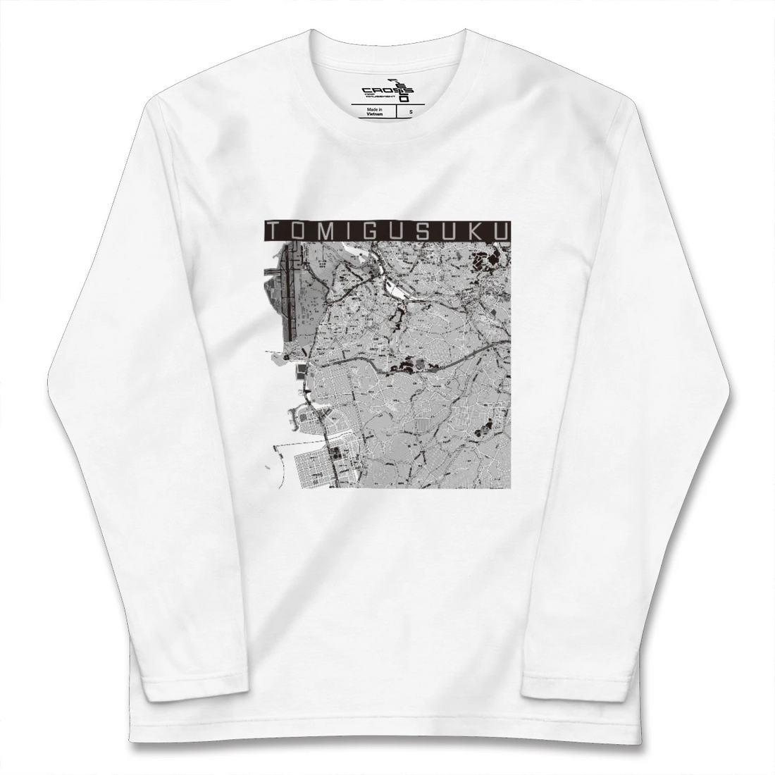 【豊見城(沖縄県)】地図柄ロングスリーブTシャツ