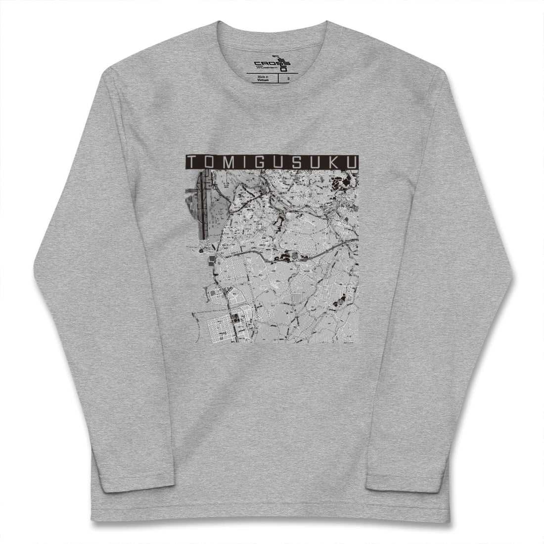 【豊見城（沖縄県）】地図柄ロングスリーブTシャツ