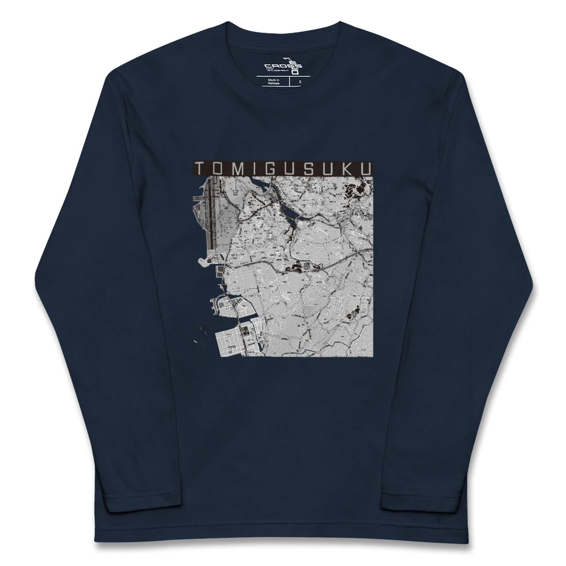 【豊見城（沖縄県）】地図柄ロングスリーブTシャツ