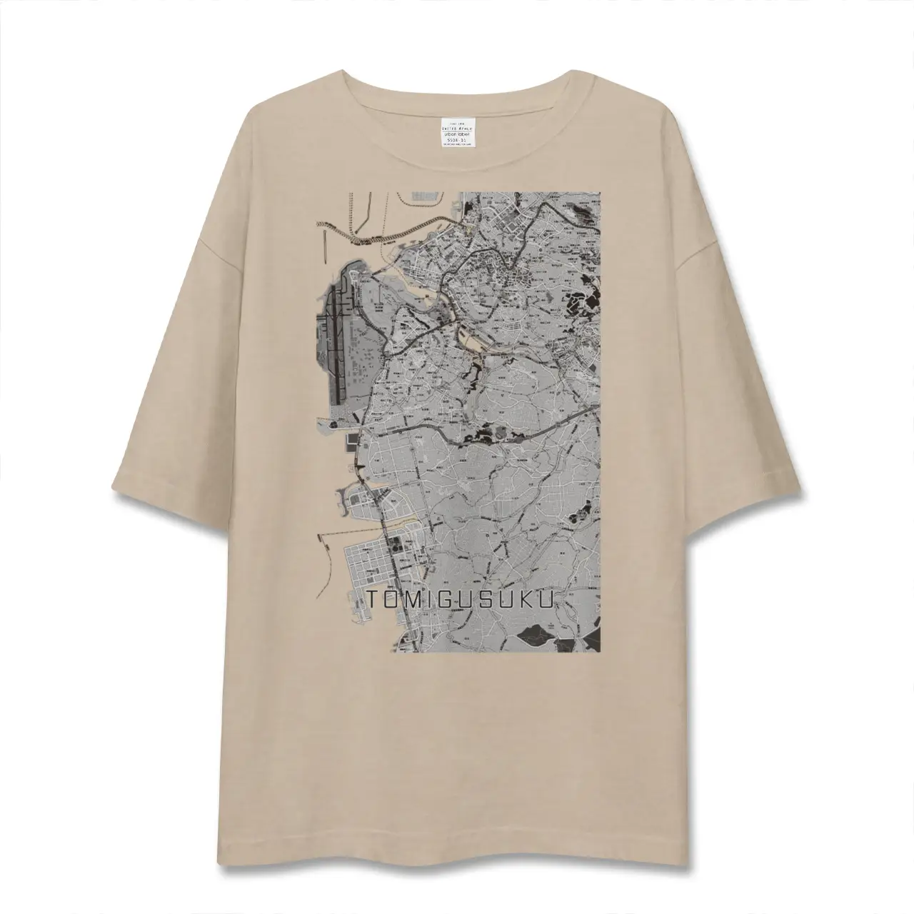 【豊見城（沖縄県）】地図柄ビッグシルエットTシャツ