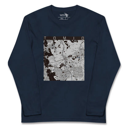 【富雄（奈良県）】地図柄ロングスリーブTシャツ