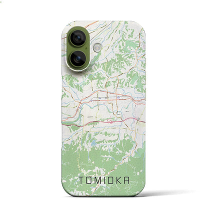 【富岡（群馬県）】地図柄iPhoneケース（バックカバータイプ）