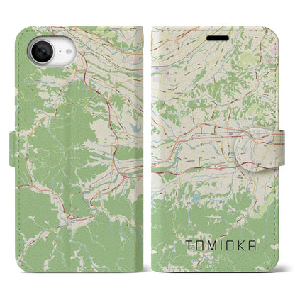 【富岡（群馬県）】地図柄iPhoneケース（手帳タイプ）