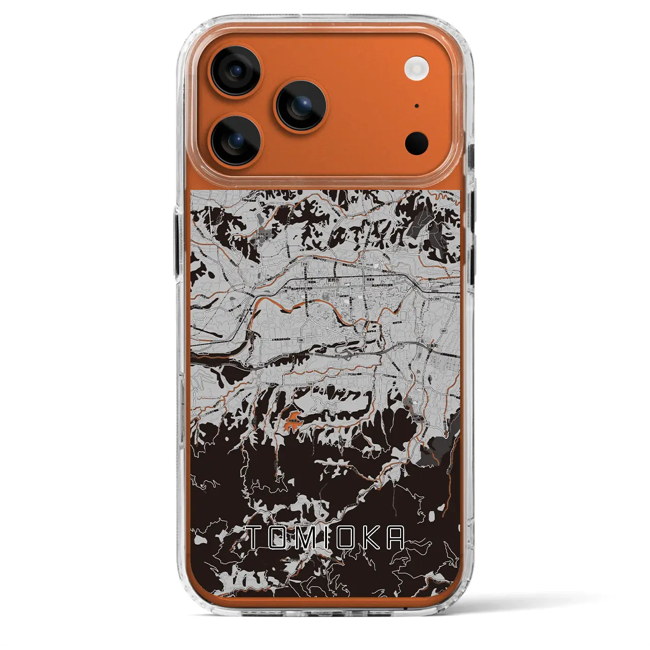 【富岡（群馬県）】地図柄iPhoneケース（MagSafeタイプ）