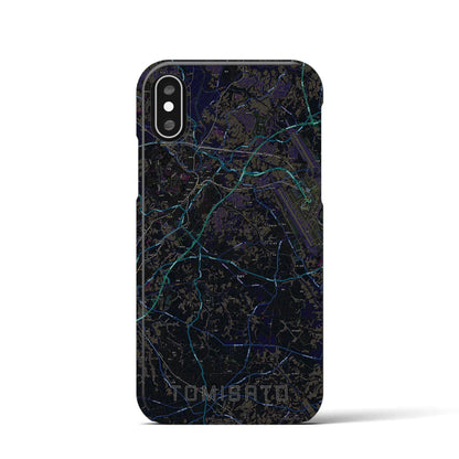 【富里（千葉県）】地図柄iPhoneケース（バックカバータイプ）