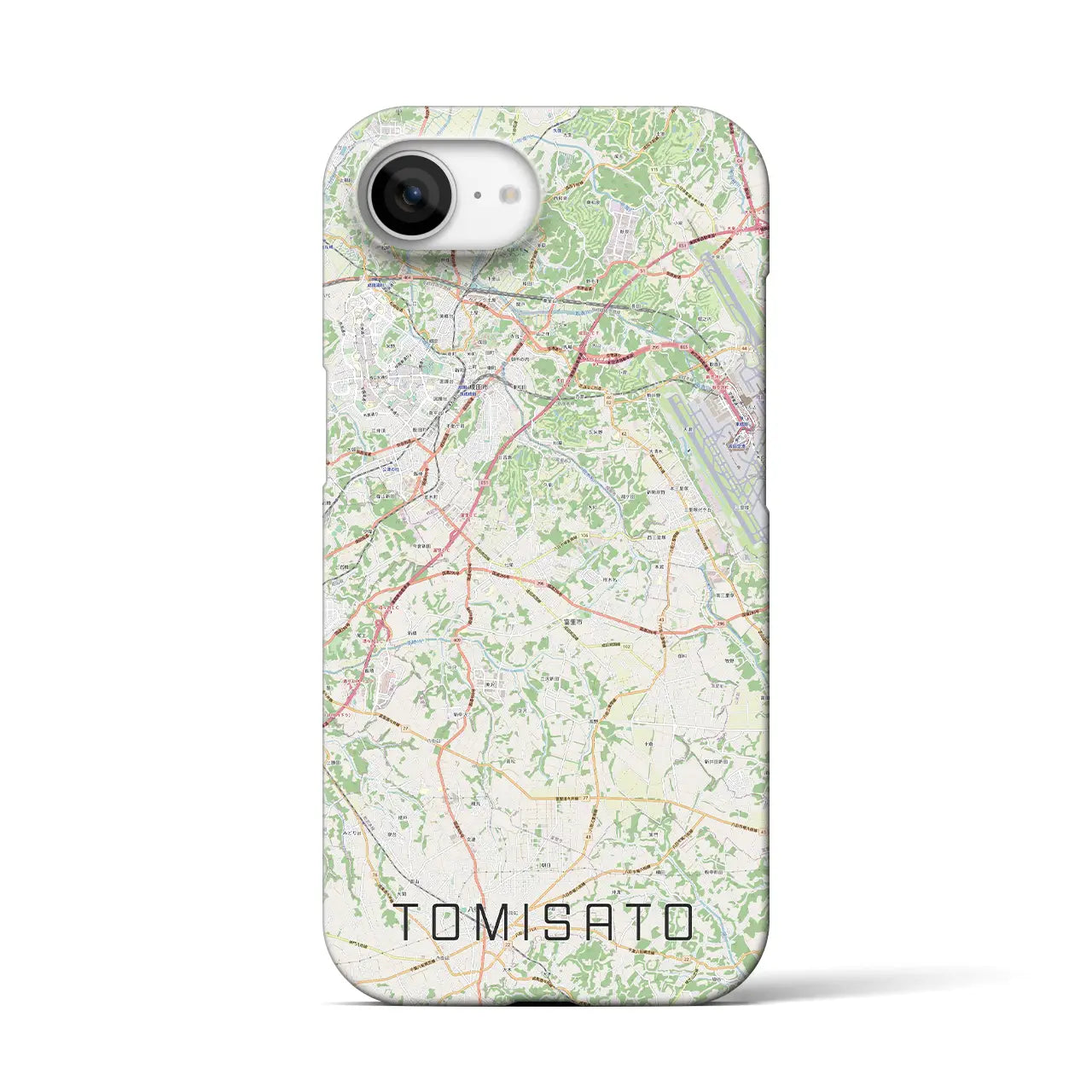 【富里（千葉県）】地図柄iPhoneケース（バックカバータイプ）