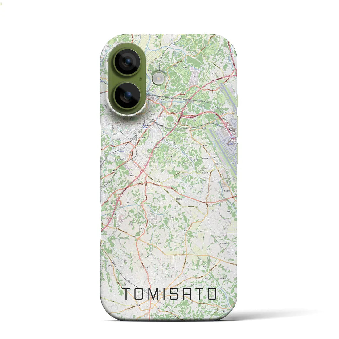 【富里（千葉県）】地図柄iPhoneケース（バックカバータイプ）ナチュラル・iPhone 17 Pro Max 用