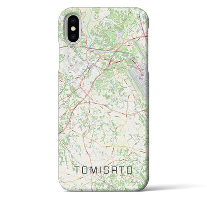 【富里（千葉県）】地図柄iPhoneケース（バックカバータイプ）