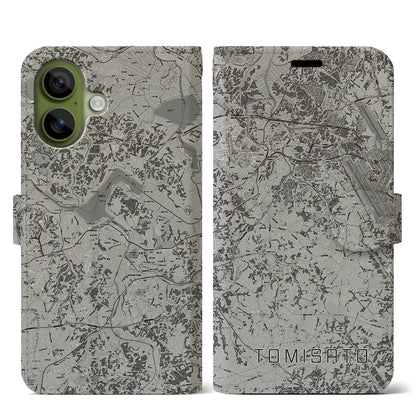 【富里（千葉県）】地図柄iPhoneケース（手帳タイプ）