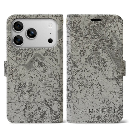 【富里（千葉県）】地図柄iPhoneケース（手帳タイプ）