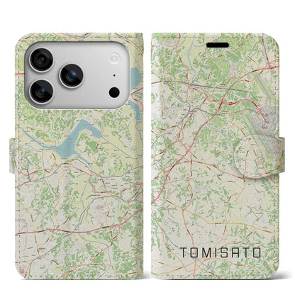 【富里（千葉県）】地図柄iPhoneケース（手帳タイプ）