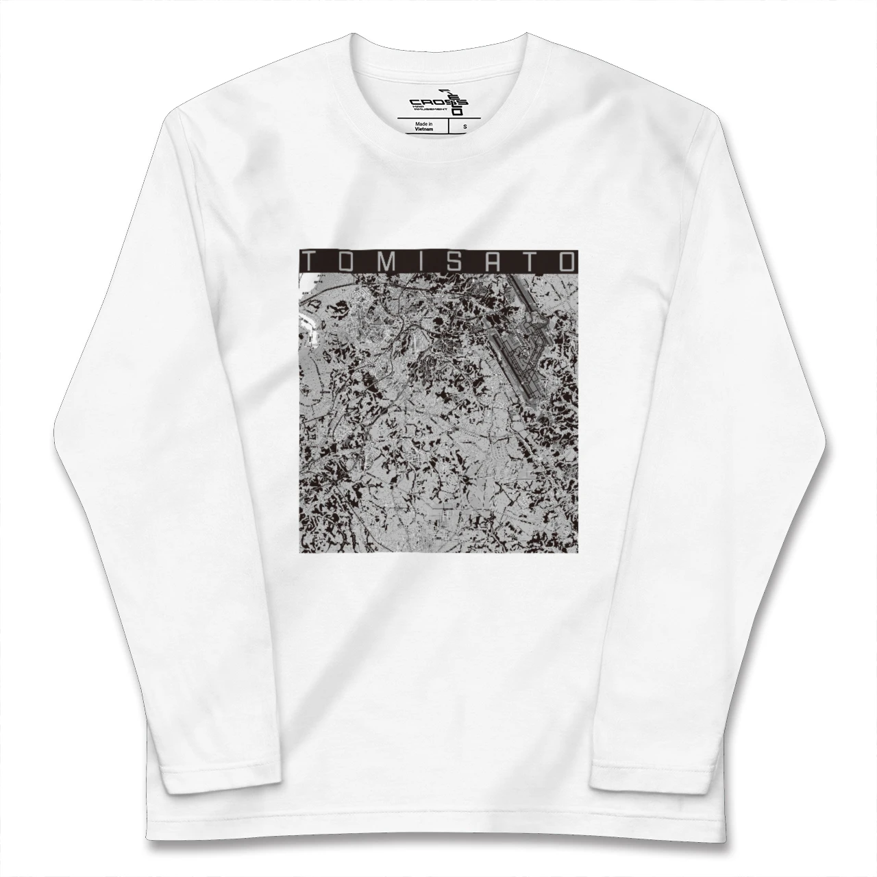 【富里（千葉県）】地図柄ロングスリーブTシャツ