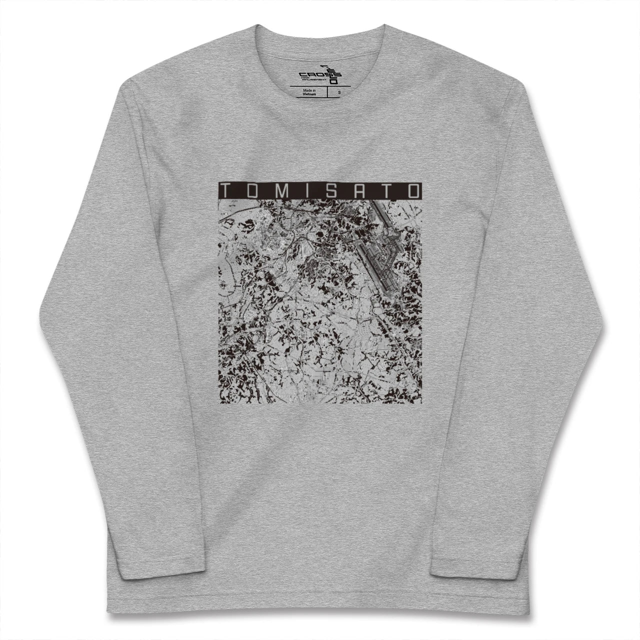 【富里（千葉県）】地図柄ロングスリーブTシャツ