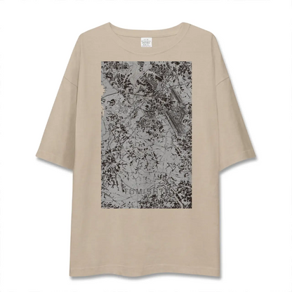 【富里（千葉県）】地図柄ビッグシルエットTシャツ