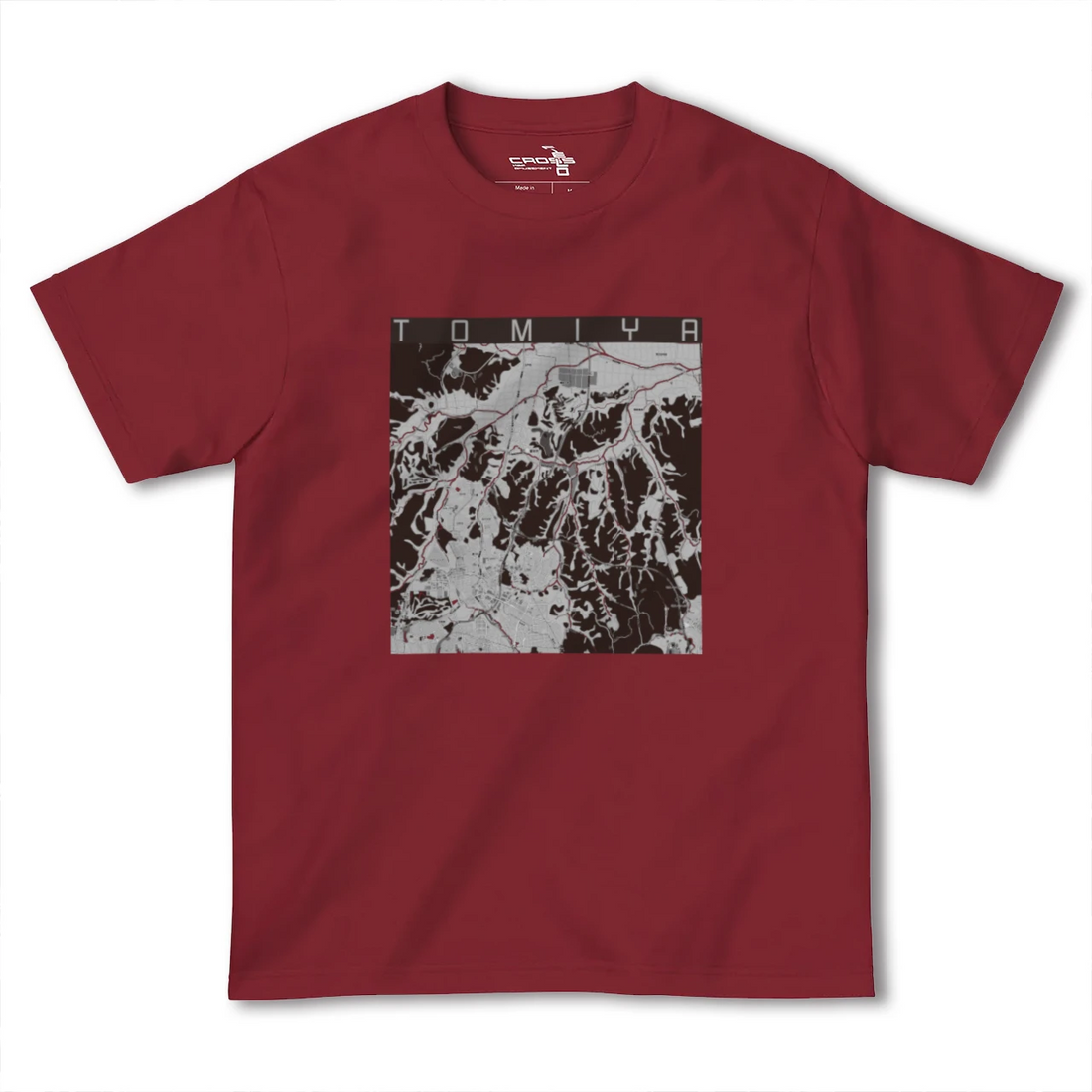 【富谷(宮城県)】地図柄ヘビーウェイトTシャツ