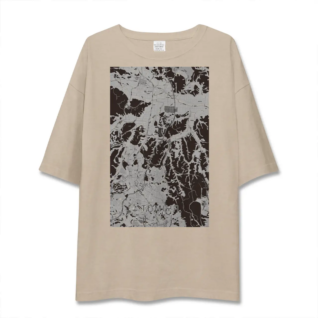 【富谷（宮城県）】地図柄ビッグシルエットTシャツ