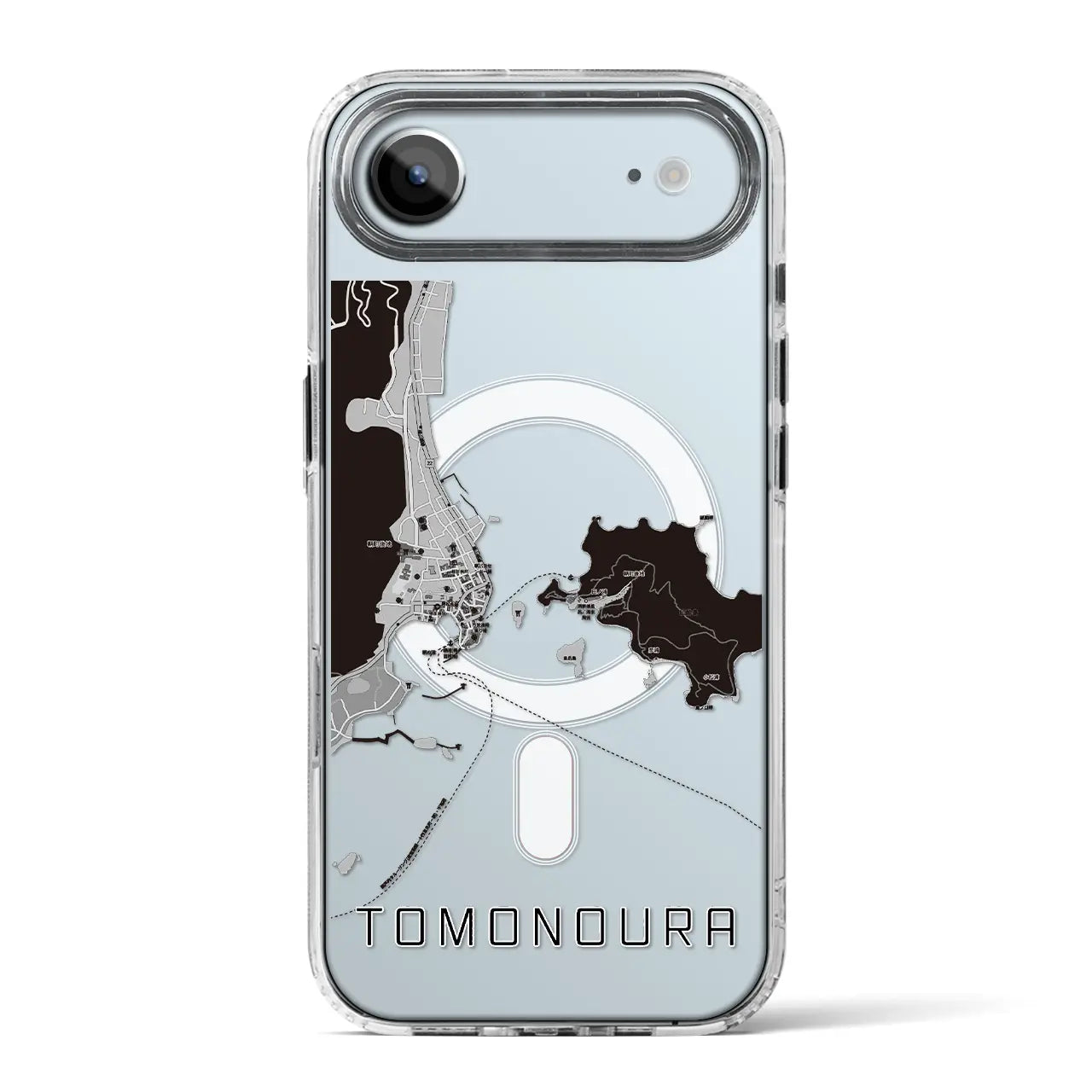 【鞆の浦（広島県）】地図柄iPhoneケース（MagSafeタイプ）