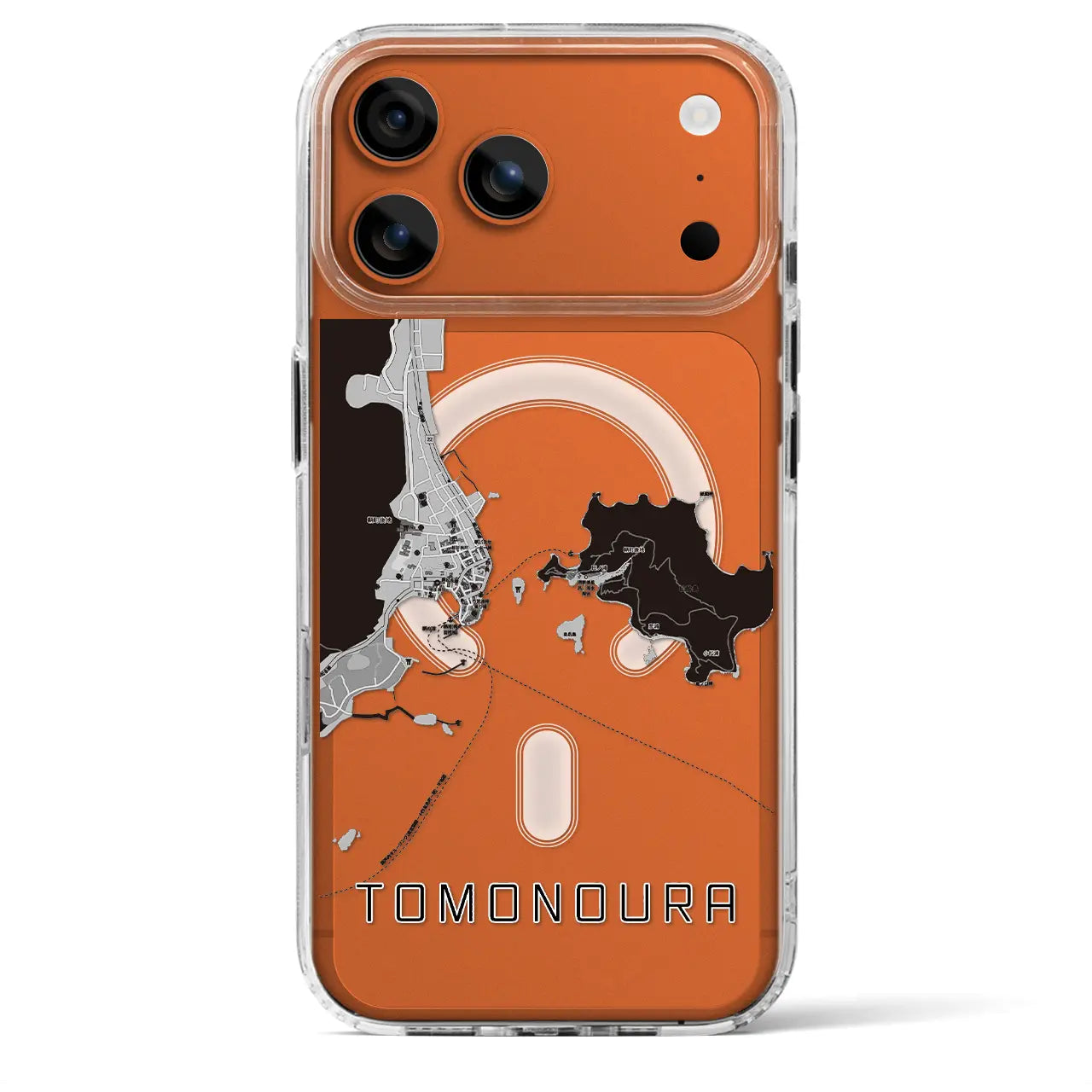 【鞆の浦（広島県）】地図柄iPhoneケース（MagSafeタイプ）