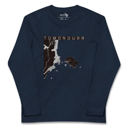 【鞆の浦（広島県）】地図柄ロングスリーブTシャツ