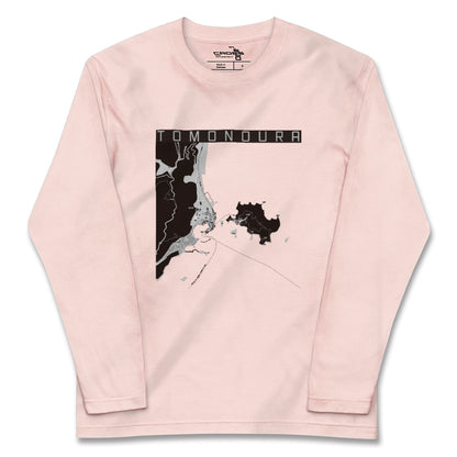 【鞆の浦（広島県）】地図柄ロングスリーブTシャツ