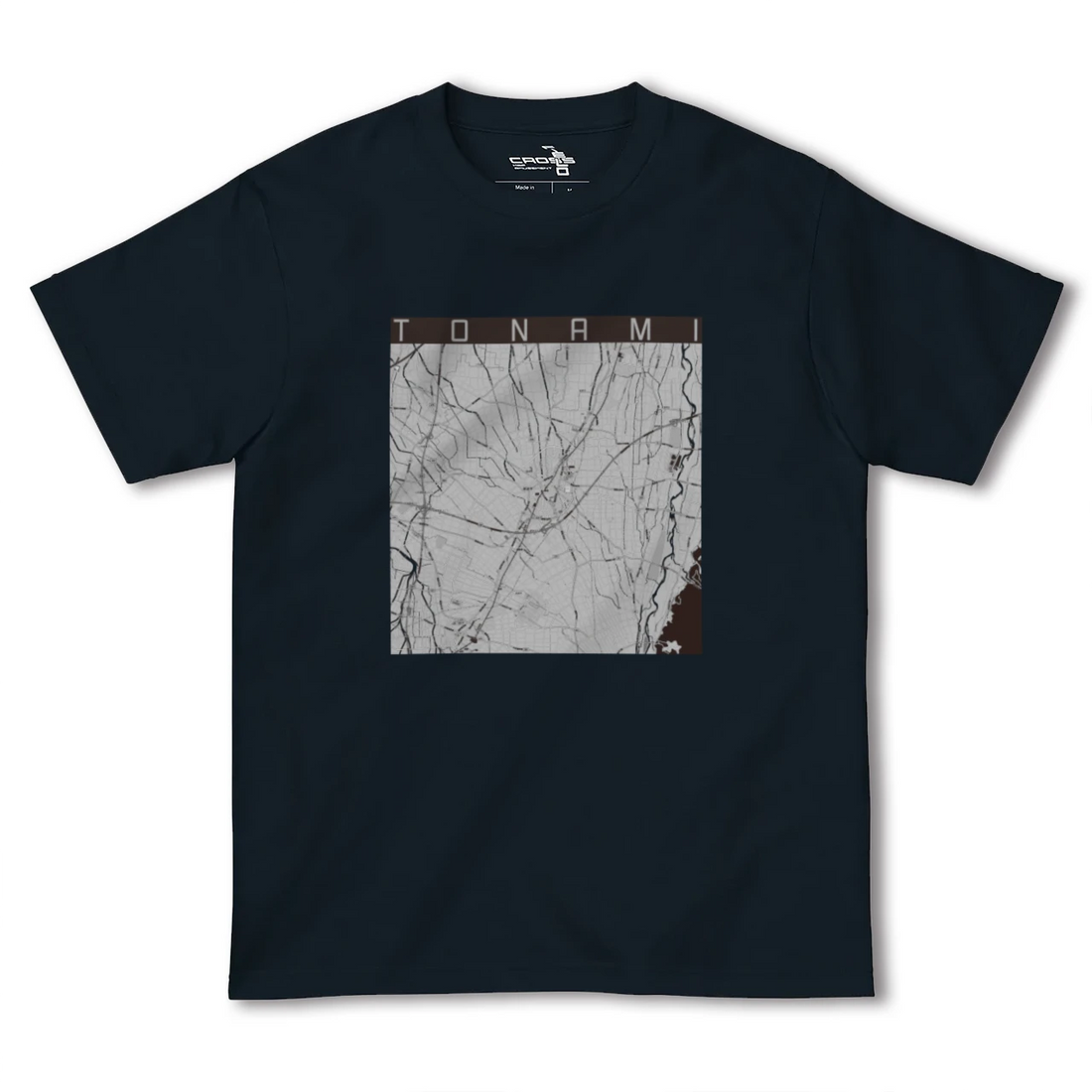 【砺波(富山県)】地図柄ヘビーウェイトTシャツ