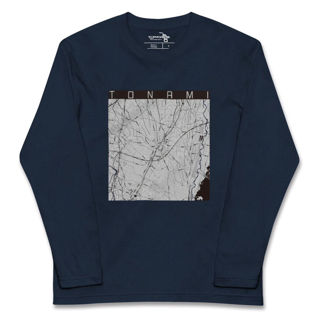 【砺波（富山県）】地図柄ロングスリーブTシャツ