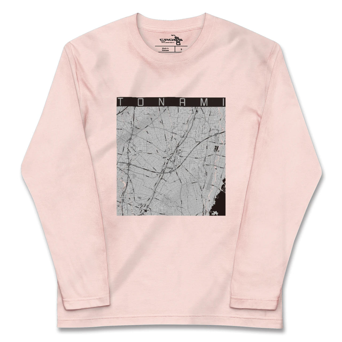 【砺波(富山県)】地図柄ロングスリーブTシャツ