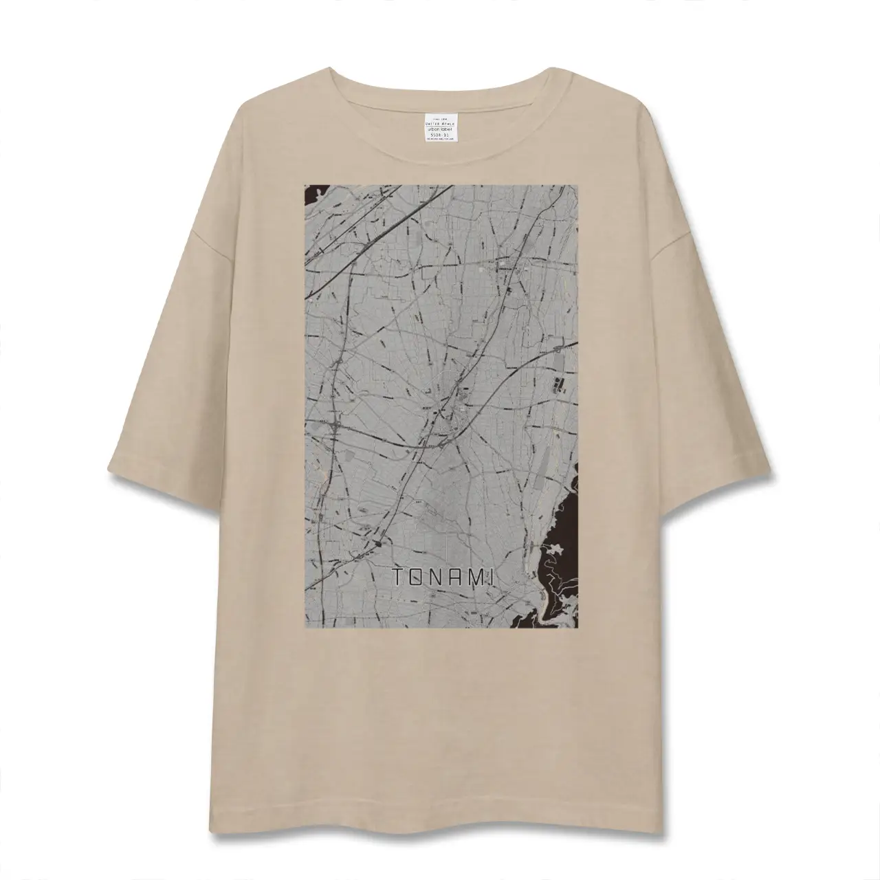 【砺波（富山県）】地図柄ビッグシルエットTシャツ